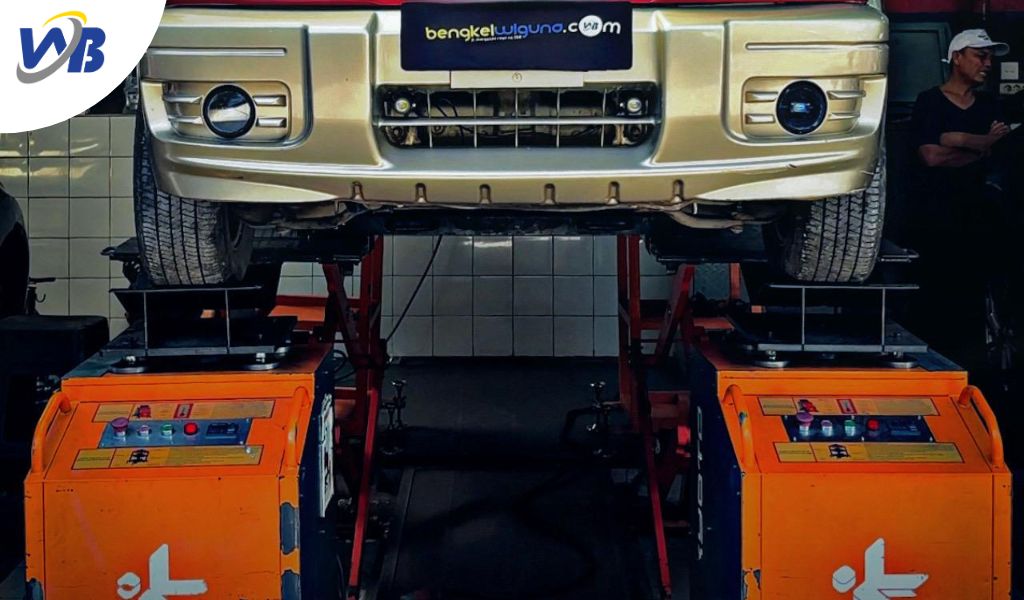 Kyoto Shaking Machine: Teknologi Diagnosa Kaki-Kaki Mobil Paling Akurat di Bengkel Wiguna Depok 4 Cek kaki-kaki mobil akurat
