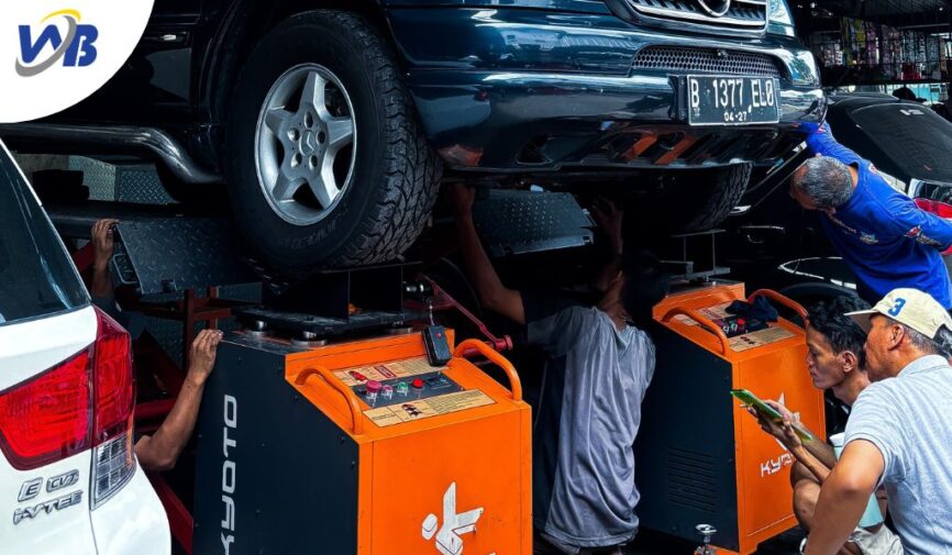 kaki-kaki mobil bunyi