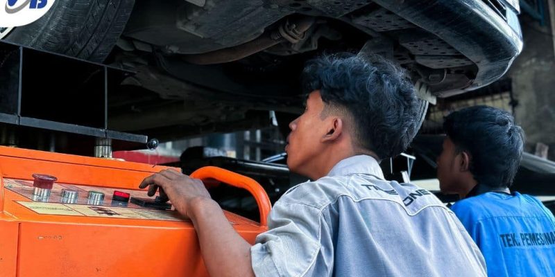 Bengkel Kaki Kaki Termurah di Depok dengan Kyoto Shaking Machine